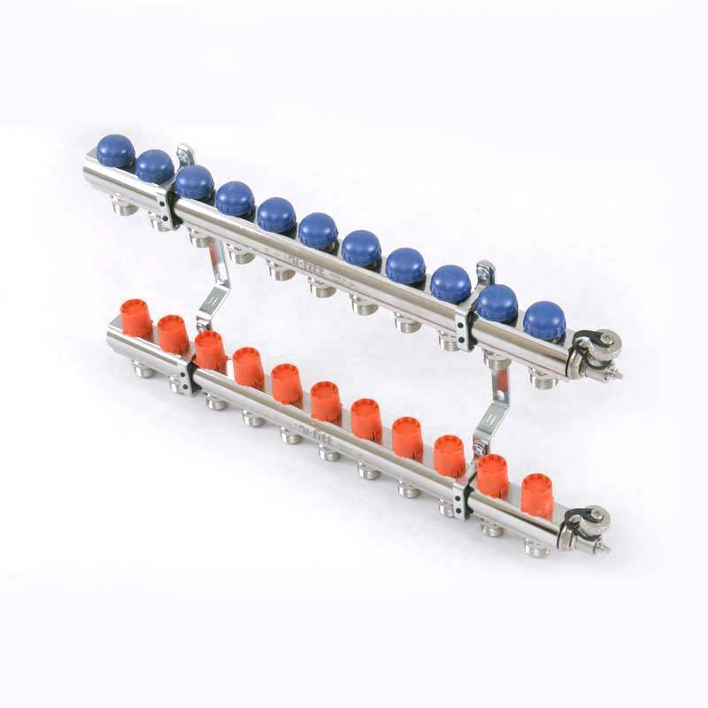 Коллекторная группа с балансировочными и термостатическими вентилями UNI-FITT 1x3/4 EK 11 выходов 441E4311