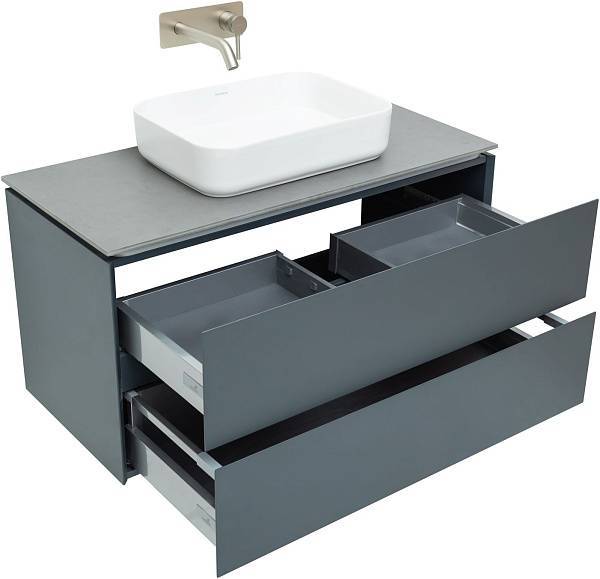 Тумба под раковину Allen Brau Infinity 100 см матовый антрацит 1.21003.AM