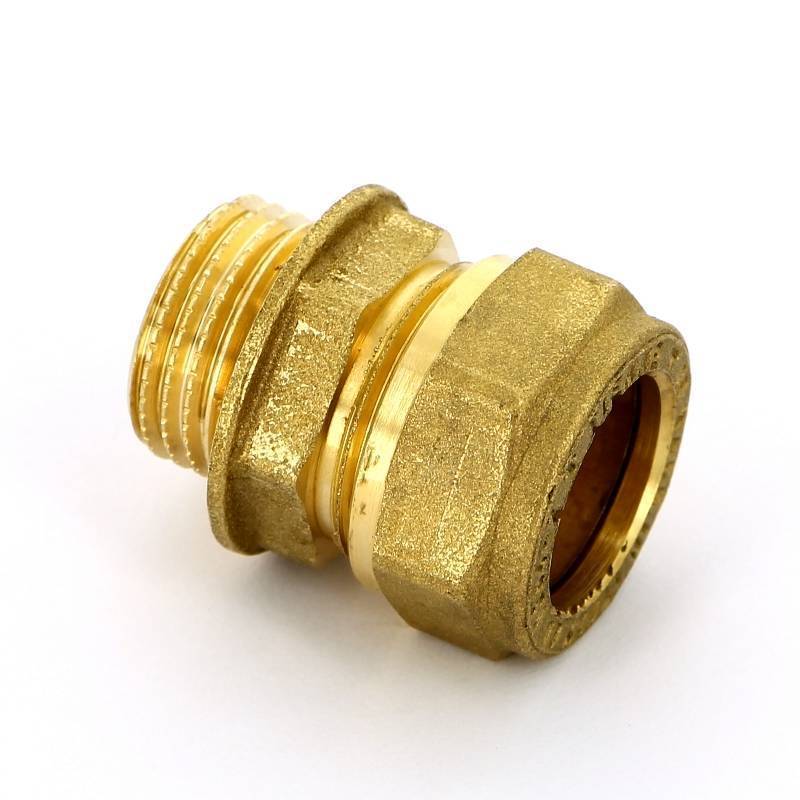 Муфта компрессионная Tiemme 1100 18х3/4 наружная резьба 1100011