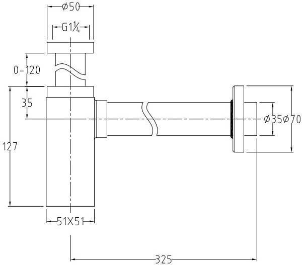 Сифон для раковины Allen Brau Infinity черный 5.21027-31