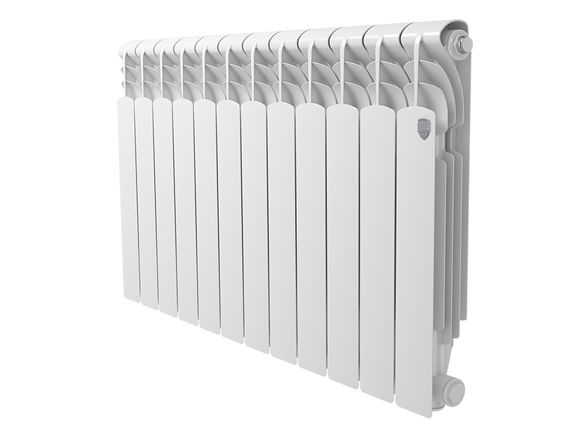 Радиатор алюминиевый Royal Thermo Revolution 500 2.0 12 секций боковое подключение НС-1340187