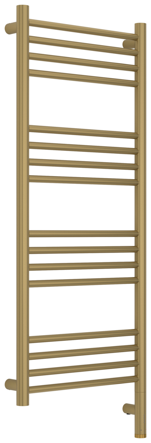 Полотенцесушитель электрический Сунержа Богема 3.1 прямая 400x1000 мм правый золотой шёлк матовый 32-6005-1040