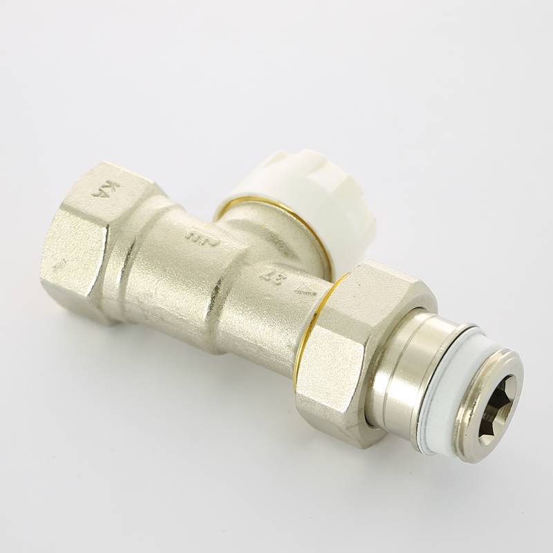 Вентиль термостатический Simplex прямой 3/4 с преднастройкой никель F34002