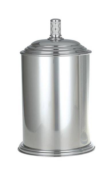 Ведро мусорное Boheme Murano круглое напольное хром 10907-W-CR