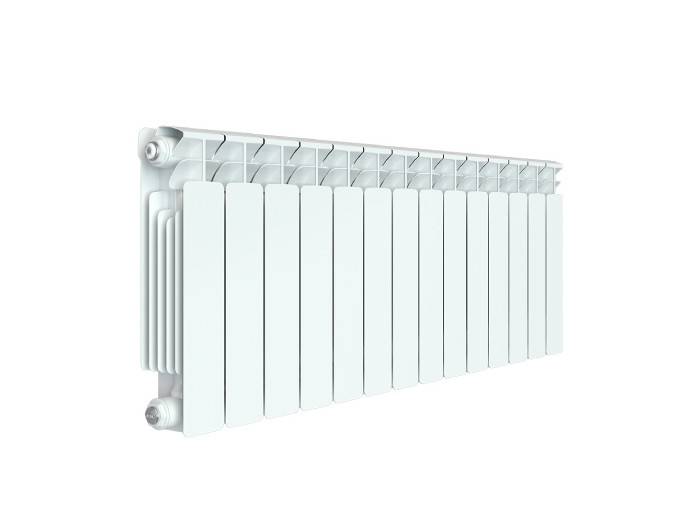 Радиатор биметаллический RIFAR Base 350 14 секций боковое подключение белый Base 350 14