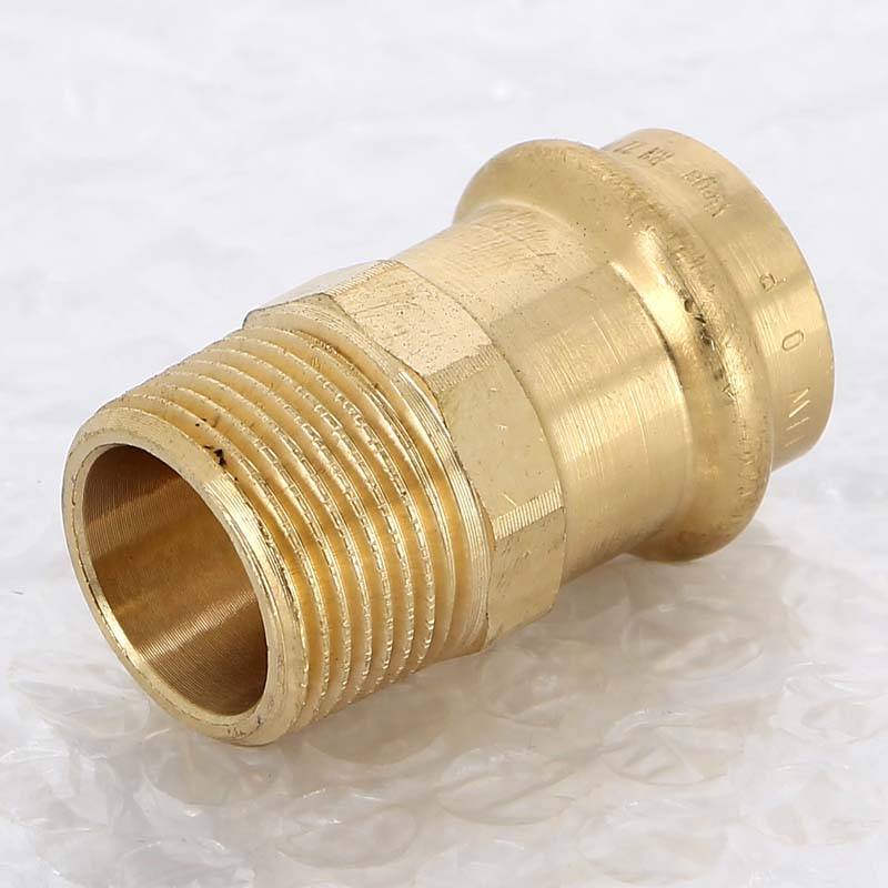 Муфта переходная пресс-Н Viega Sanpress бронза 22x1/2 297961