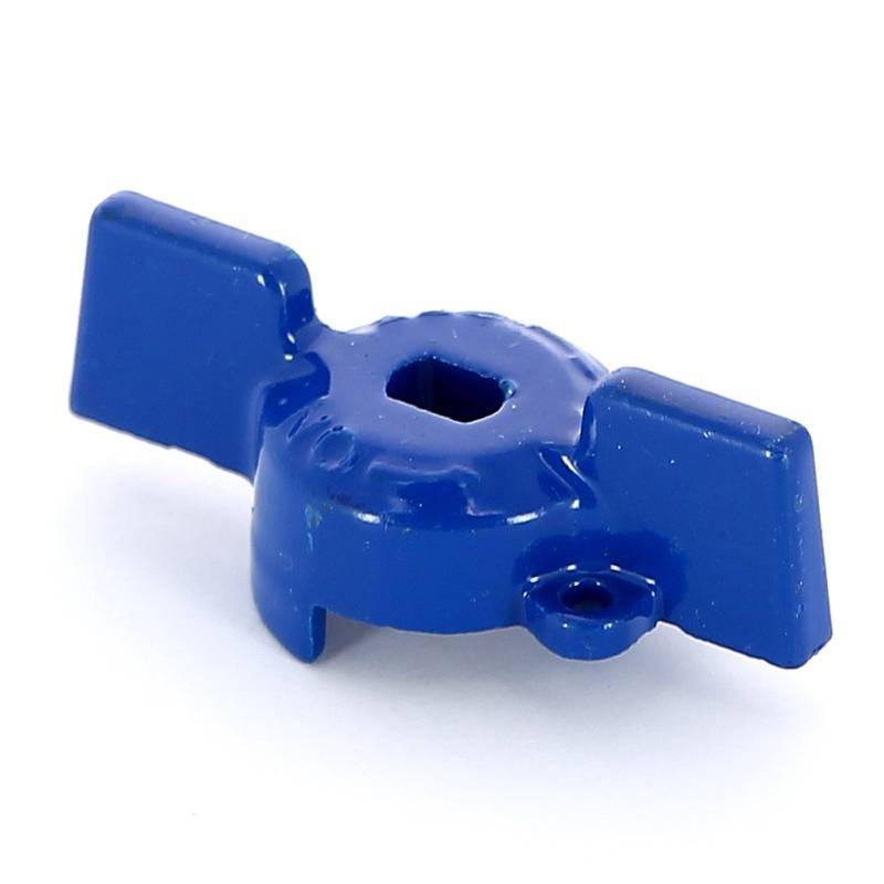 Ручка-бабочка для шарового крана Uni-Fitt 1/2 синяя 129T2100