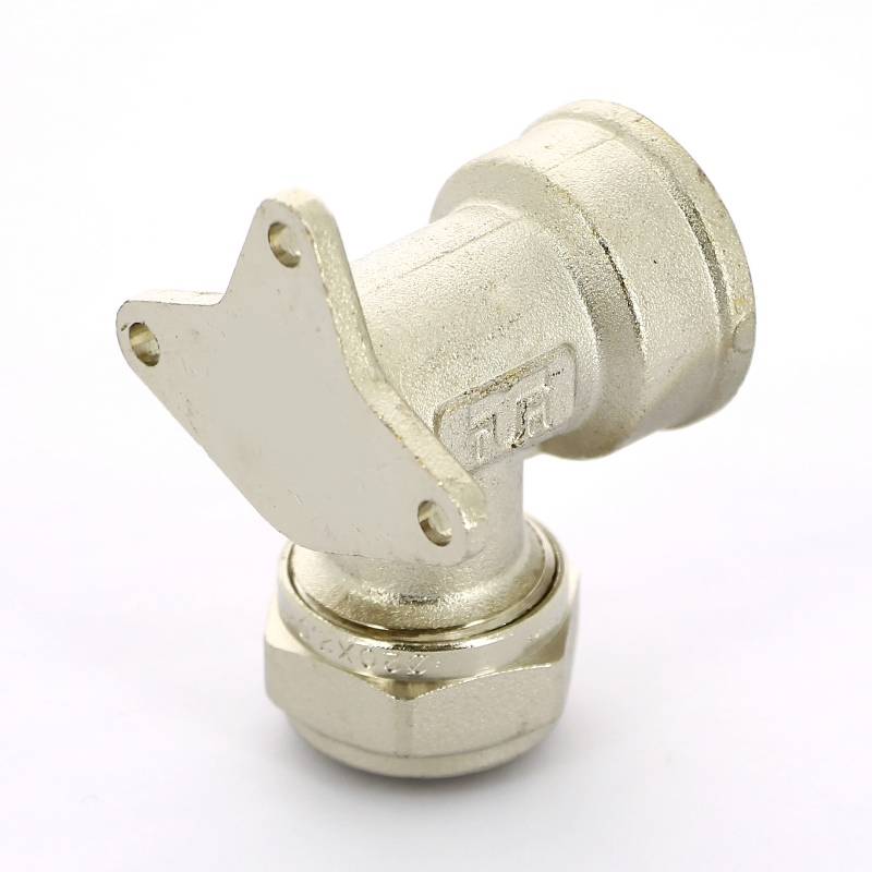 Водорозетка обжимная Tiemme 20x3/4 никелированная 1600055