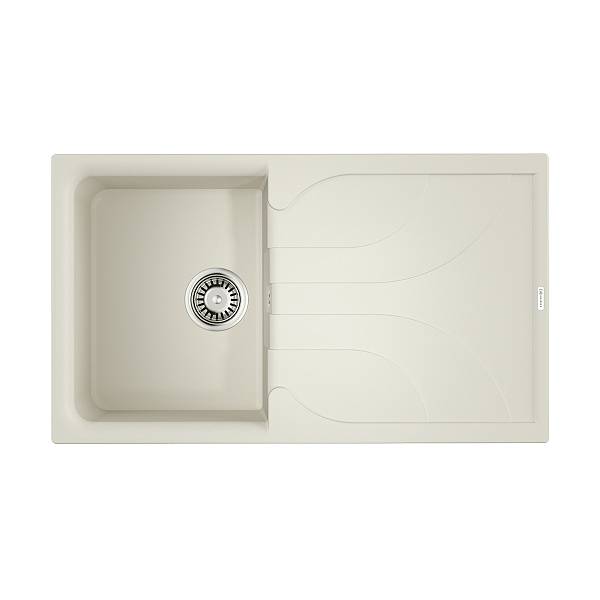 Кухонная мойка Omoikiri Yasugata 86-WH Tetogranit 86x50 см белый 4993871