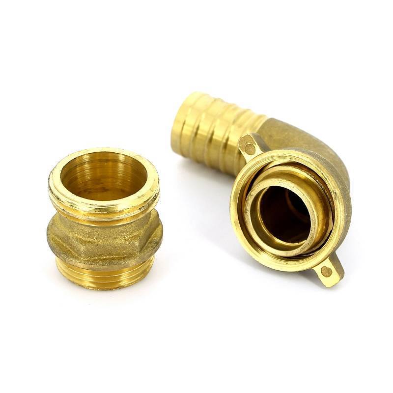 Штуцер для шланга Tiemme 1503 1/2 наружная резьба угловой разъемный 1500490