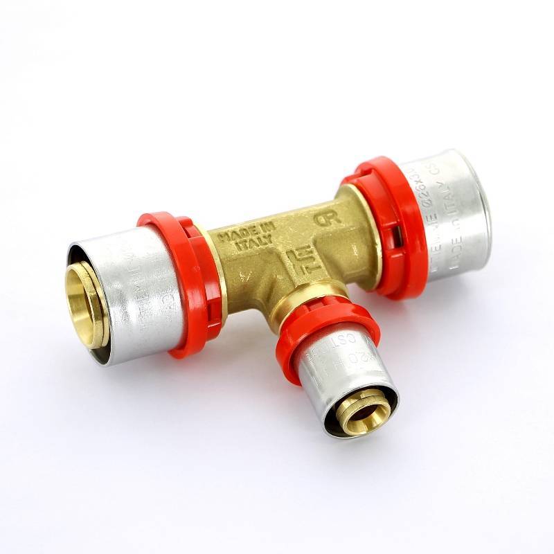 Тройник пресс Tiemme 26х16х26 мм 1650026