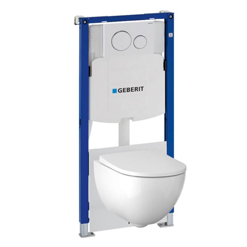 Комплект инсталляции Geberit Acanto с подвесным унитазом и сиденьем 500.301.KJ.A