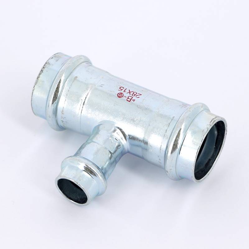 Тройник пресс IBP >B< Press Carbon 28х15х28 мм оцинкованная сталь PC5130 0281528