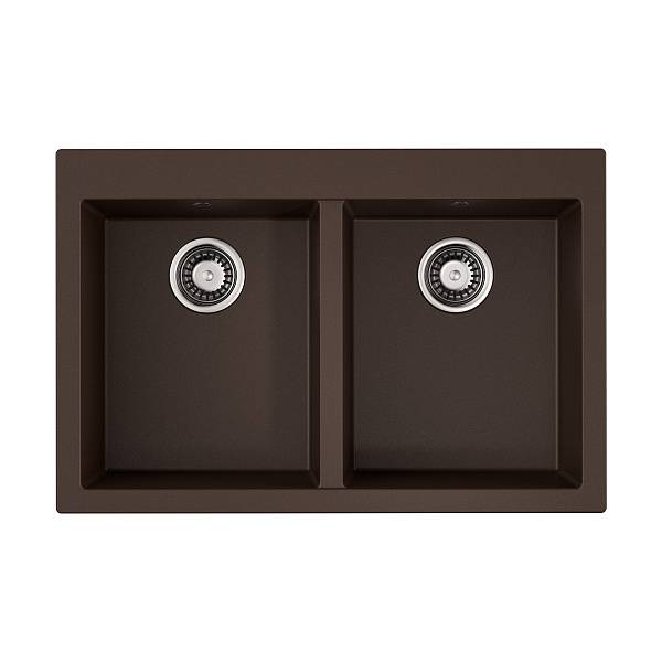 Кухонная мойка Omoikiri Bosen 80-2-DC Tetogranit 80x53 см темный шоколад 4993840