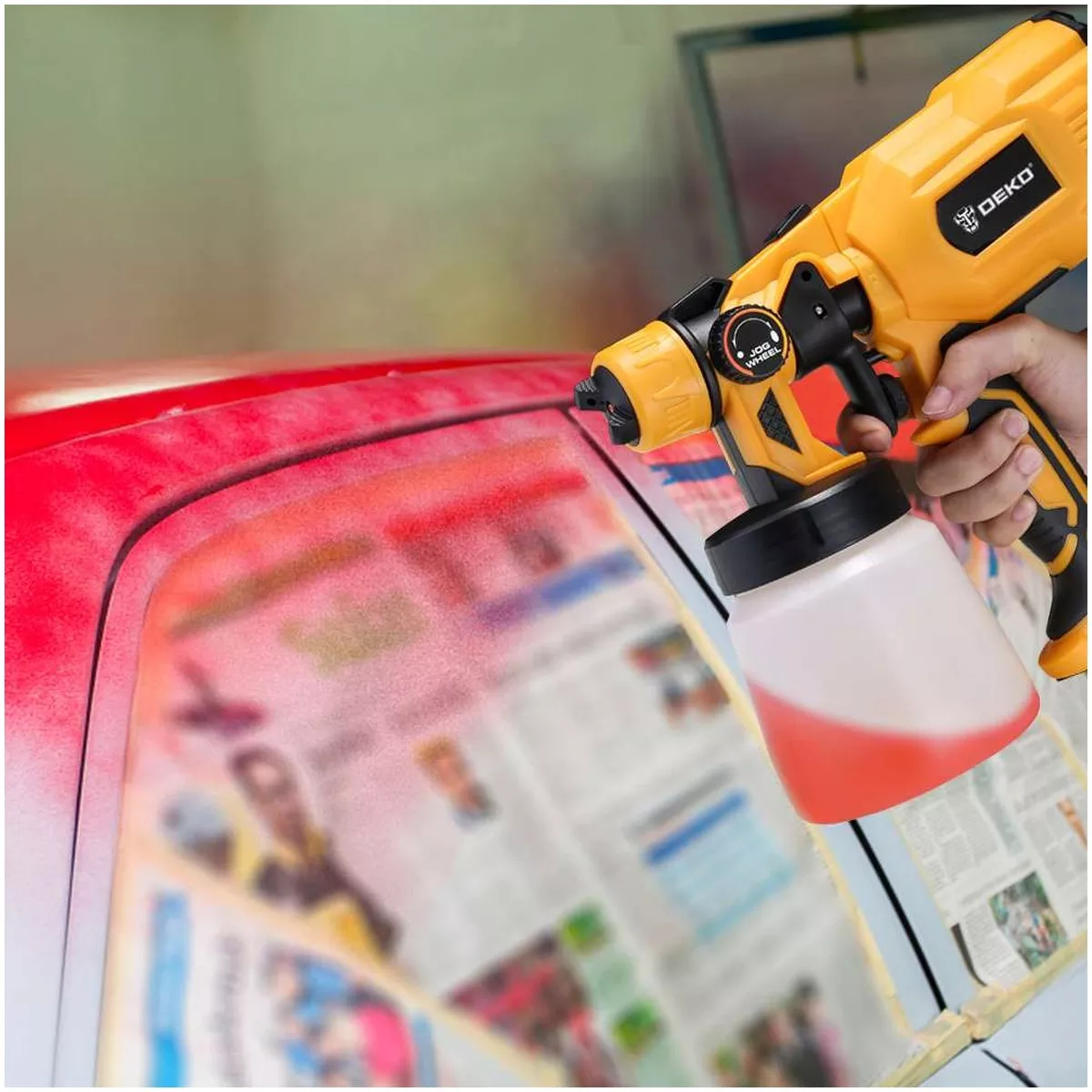 Краскопульт аккумуляторный DEKO DKSG20K2 20 В 800 мл 1x2.0 Ач 063-4036