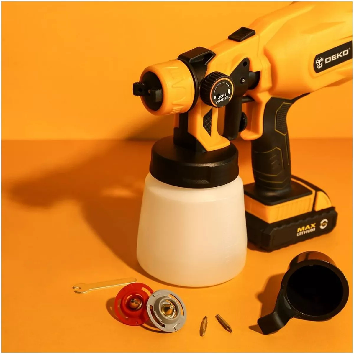 Краскопульт аккумуляторный DEKO DKSG20K2 20 В 800 мл 1x2.0 Ач 063-4036