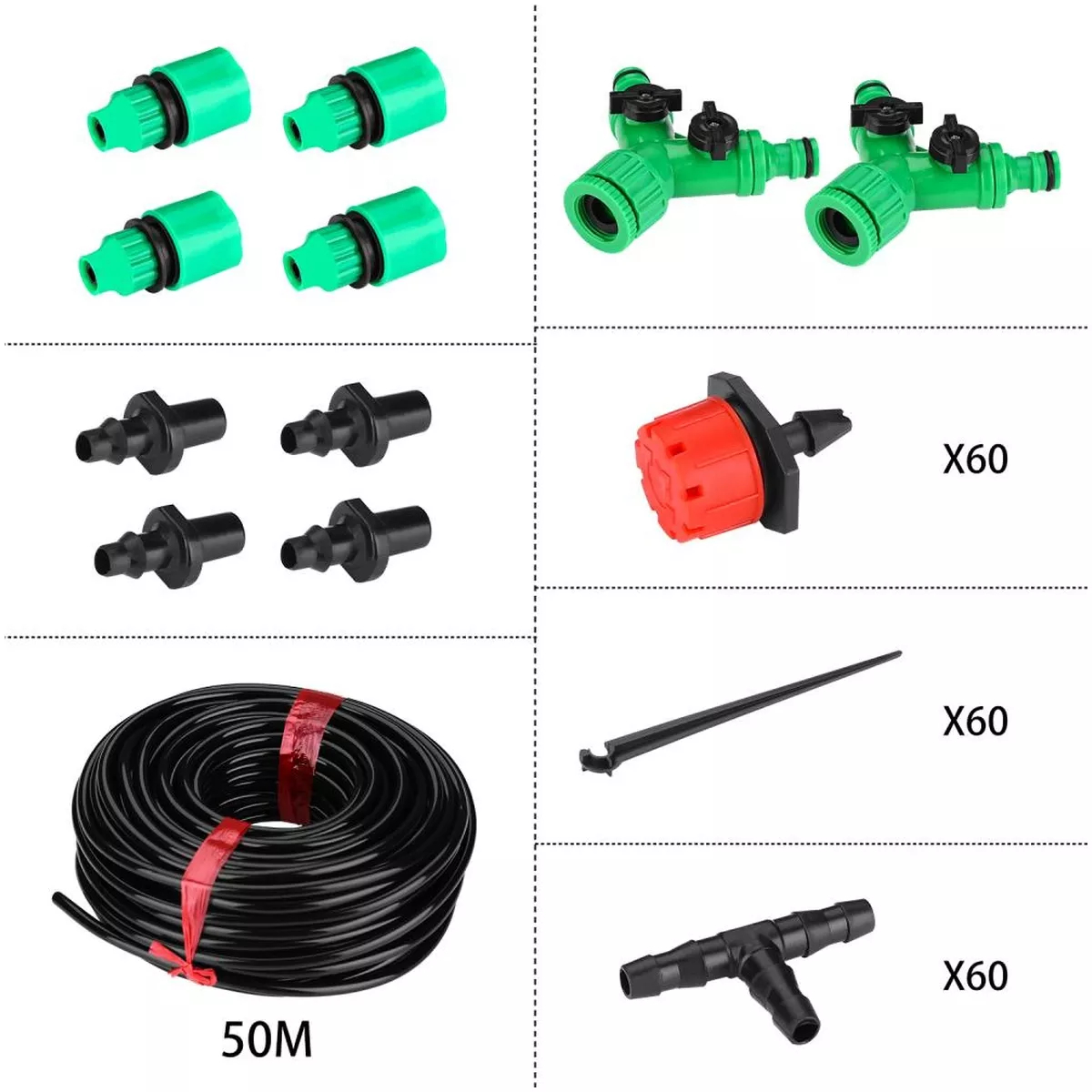 Комплект для капельного полива DEKO DKI50 50 м 065-0936