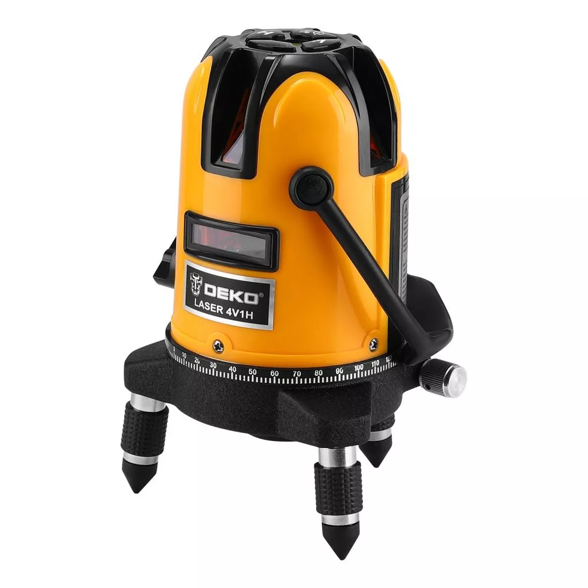 Лазерный уровень DEKO LL57 PRO SET 2 PREMIUM 5 линий красный луч кейс штатив 1 м 065-0262