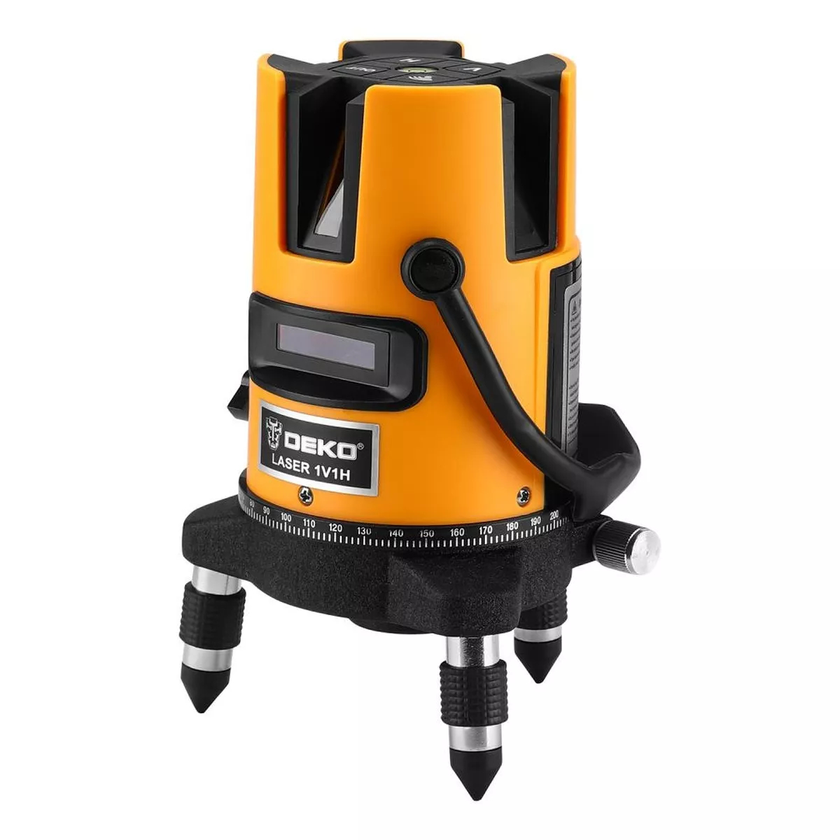 Лазерный уровень DEKO DKLL02RB PRO PREMIUM 2 линии красный луч со штативом 1 м 065-0102-1