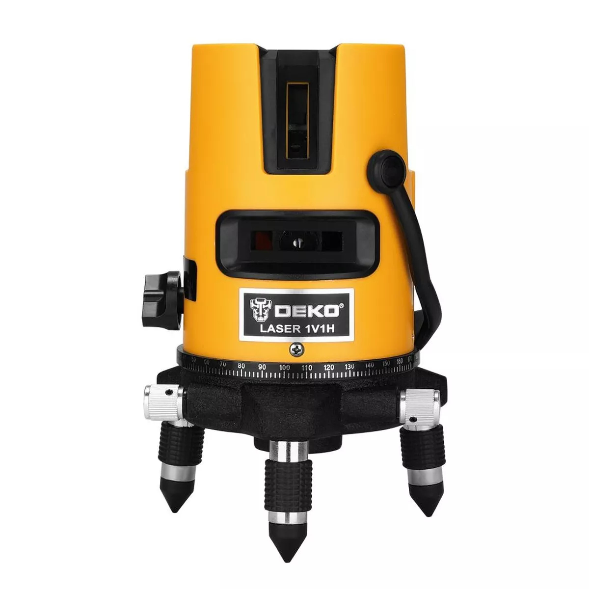 Лазерный уровень DEKO DKLL02RB PRO PREMIUM 2 линии красный луч со штативом 1 м 065-0102-1