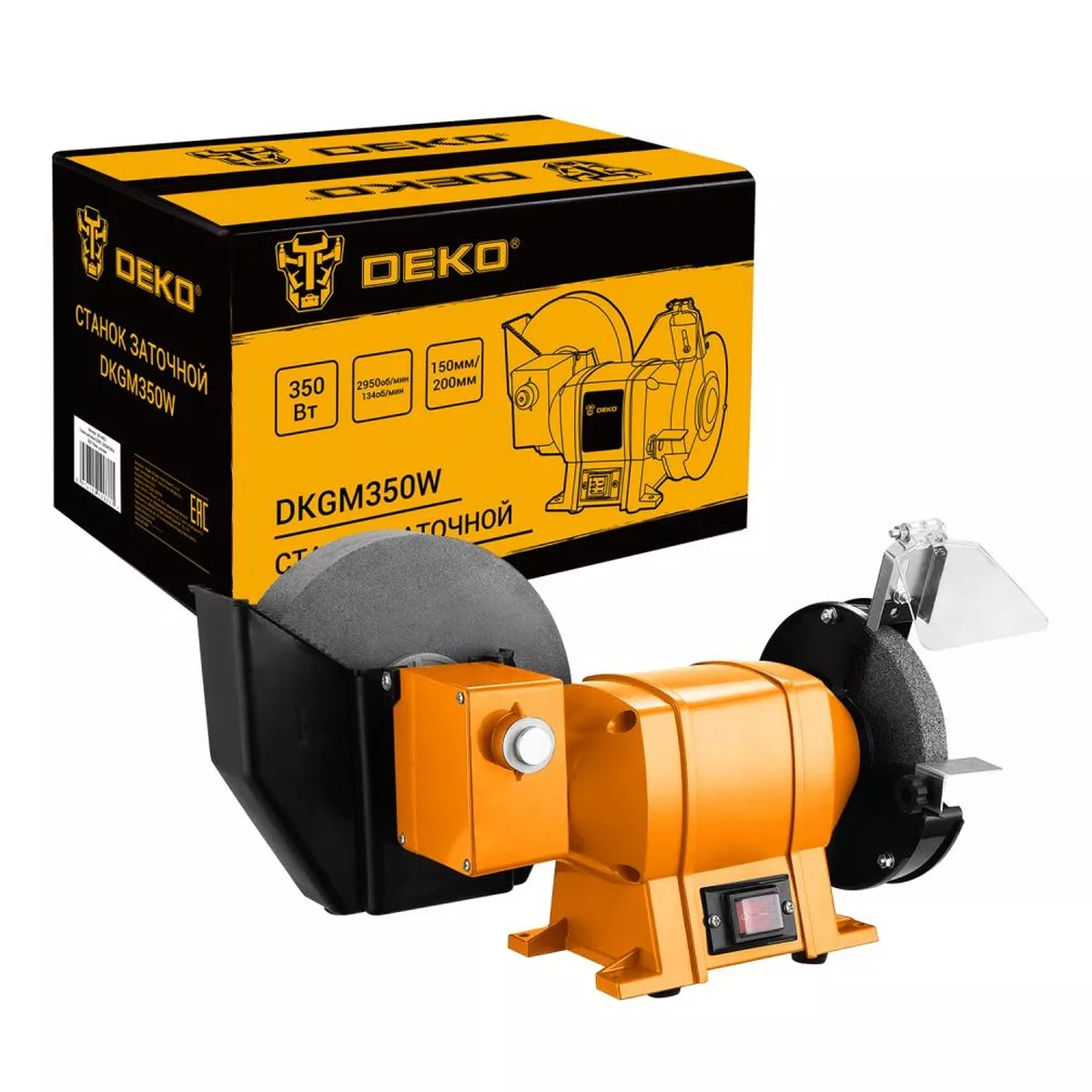 Станок заточной угловой DEKO DKGM350W 350 Вт 200/150 мм 063-4157