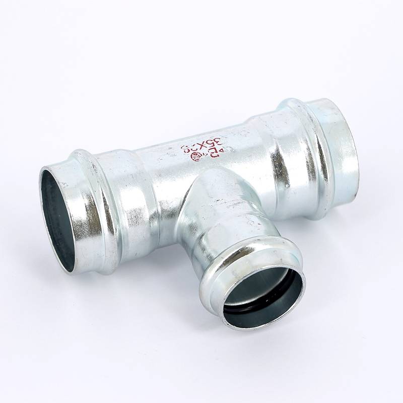 Тройник пресс IBP B Press Carbon 35х28х35 мм оцинкованная сталь PC5130 0352835