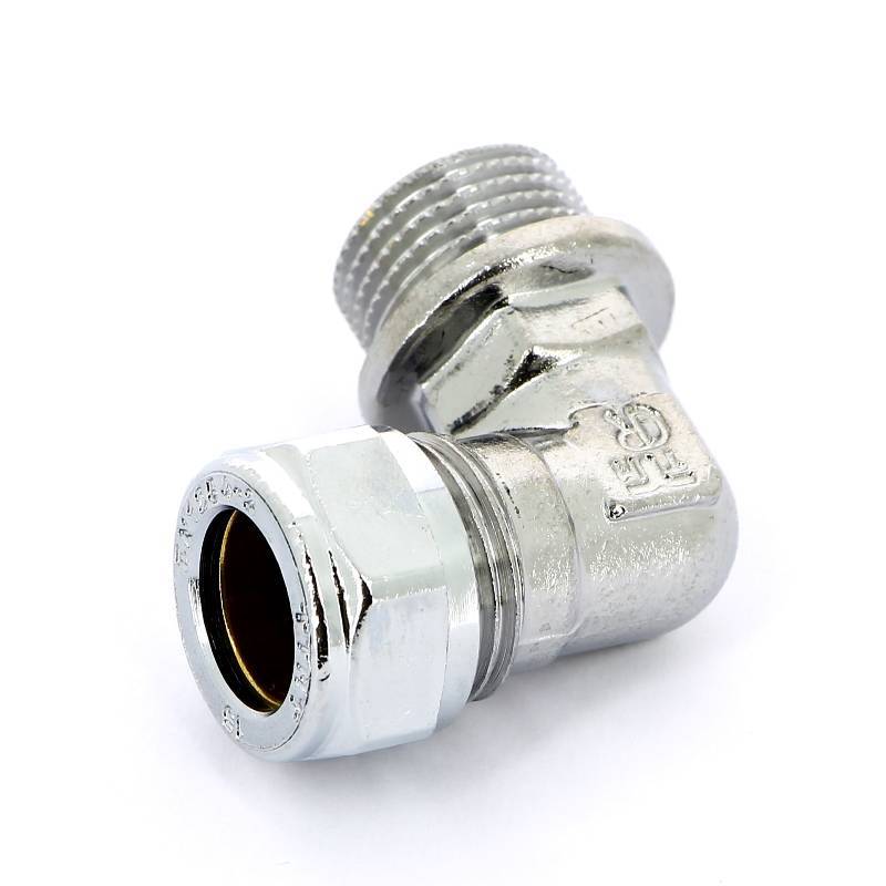 Угол обжимной хромированный Tiemme 15х1/2 наружная резьба 1130040