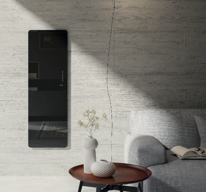 Полотенцесушитель электрический Lazzarini E-Mirror 500 Вт черный прямой 5221