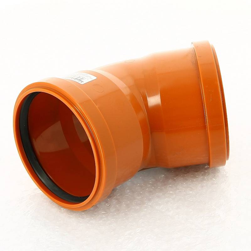 Отвод канализационный двухраструбный Ostendorf KGBD 110 мм 45° 228080