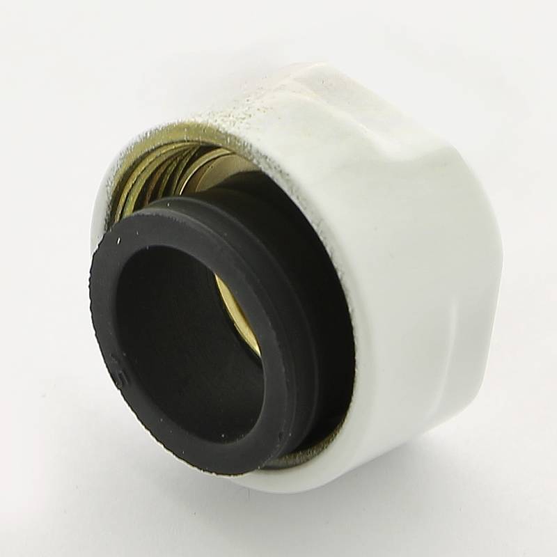 Соединитель для медной трубы Carlo Poletti 15 мм белый A58409E