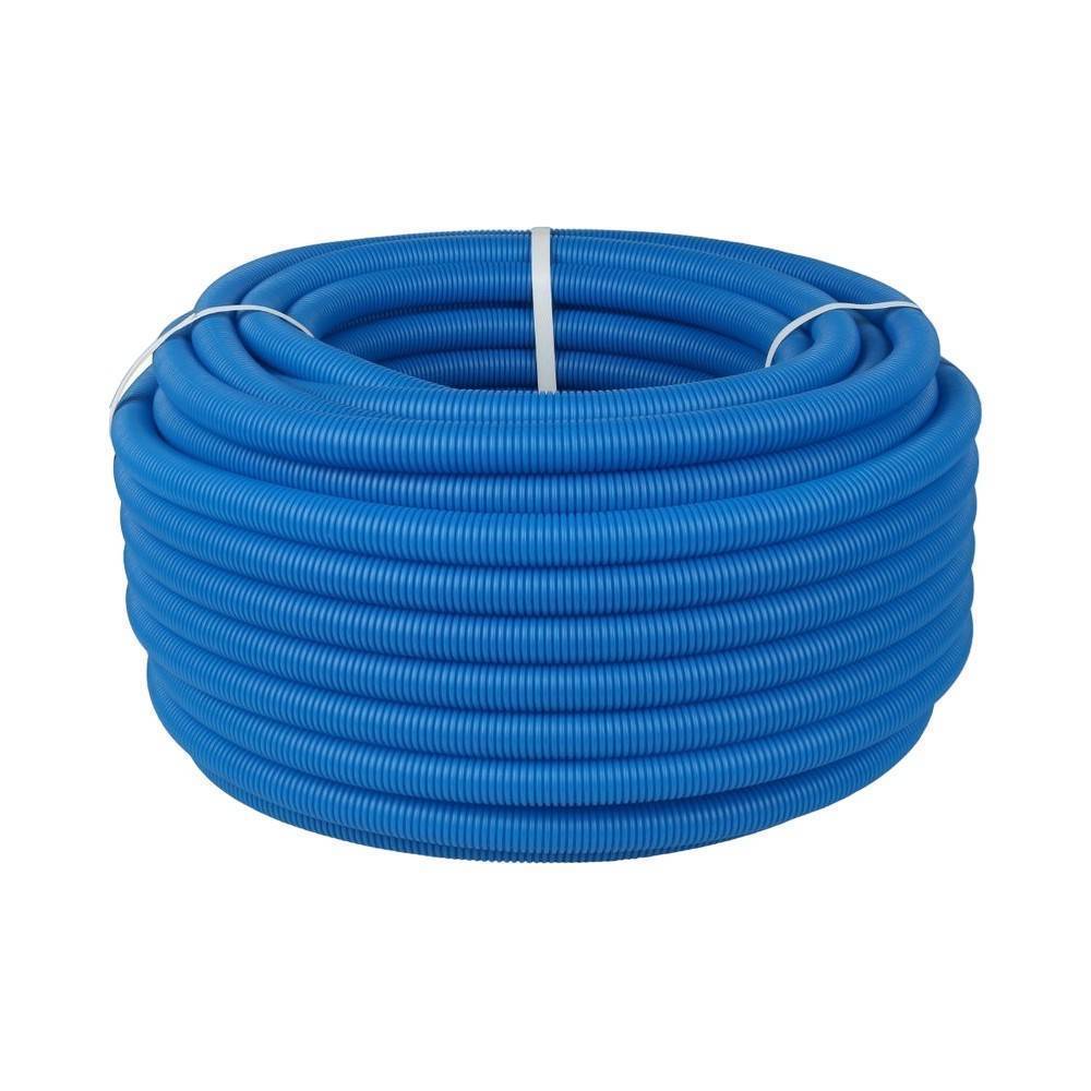 Труба гофрированная ПНД VALFEX CorrugatedPipe 25 мм синяя 50 м 1491992