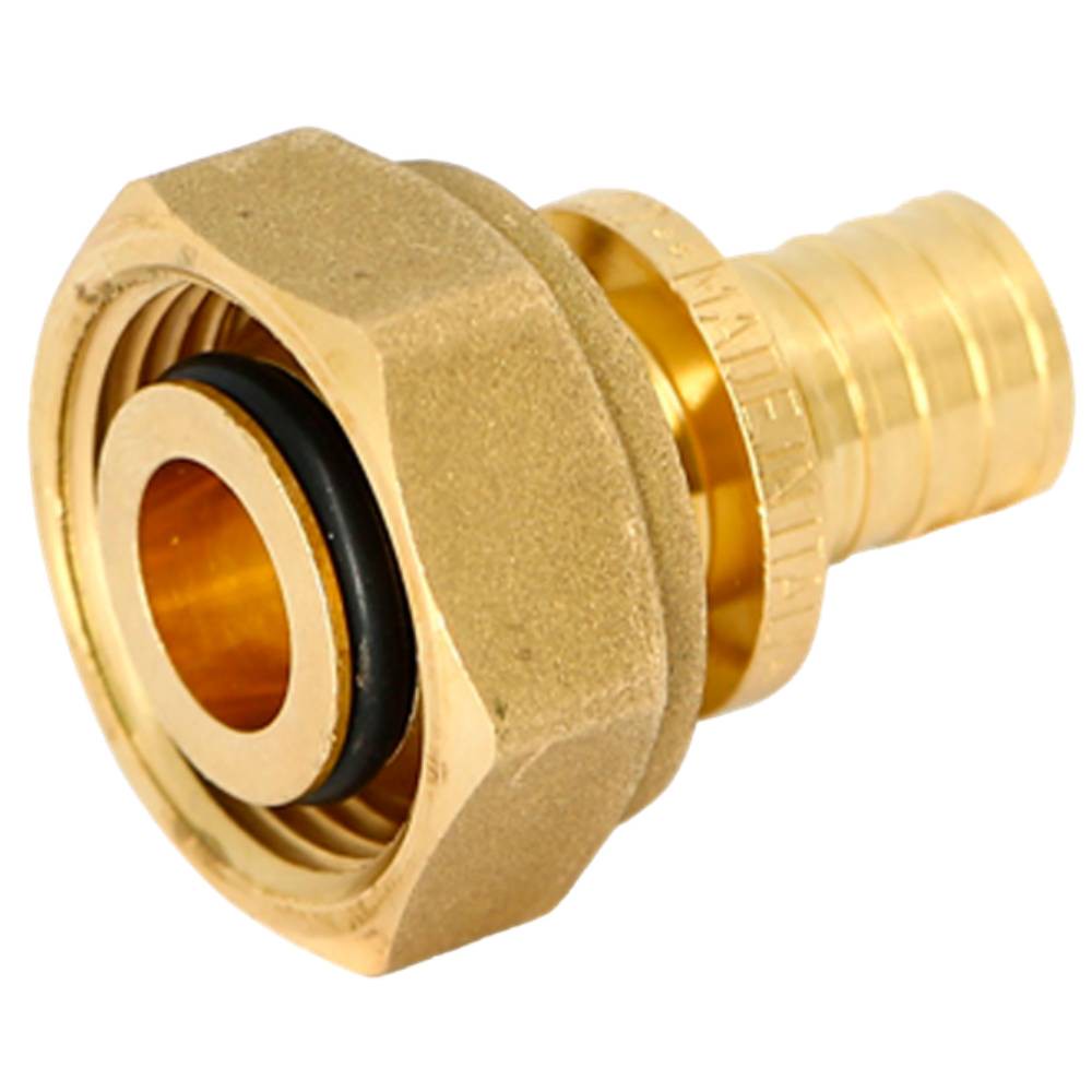 Муфта аксиальная Uni-Fitt 20х3/4 ВР Евроконус с накидной гайкой 1513150