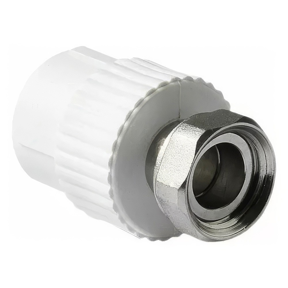 Муфта MeerPlast PPRC 20х1/2 с накидной гайкой белая НС-1591849
