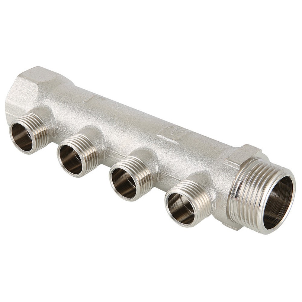 Коллектор VALTEC 3/4 x 1/2 НР на 2 выхода латунный VTc.500.N.0502