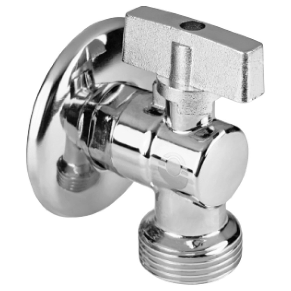 Кран шаровой угловой VALFEX VF.392.N 1/2x3/4 для сантехприборов VF.392.N.05