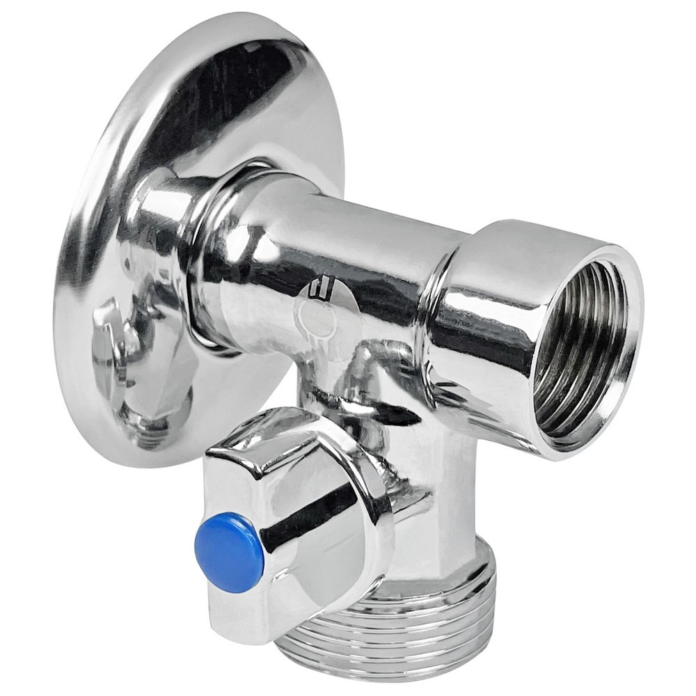 Кран-тройник для сантехнических приборов Valfex 1/2x3/4x1/2 левый VF.256.N.05