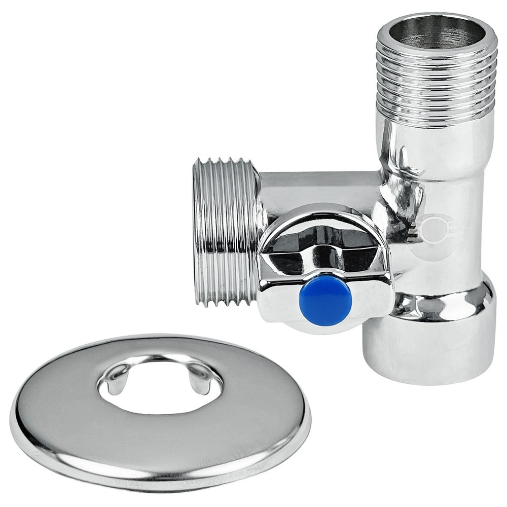 Кран-тройник для сантехнических приборов Valfex 1/2x3/4x1/2 левый VF.256.N.05