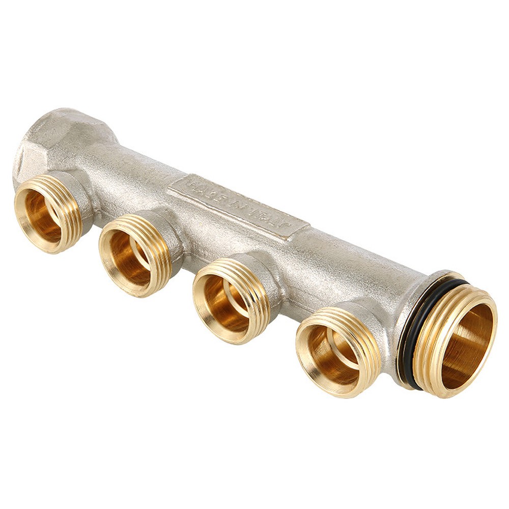 Коллектор VALTEC 1 x 3/4 ЕК на 2 выхода латунный VTc.500.NE.0602