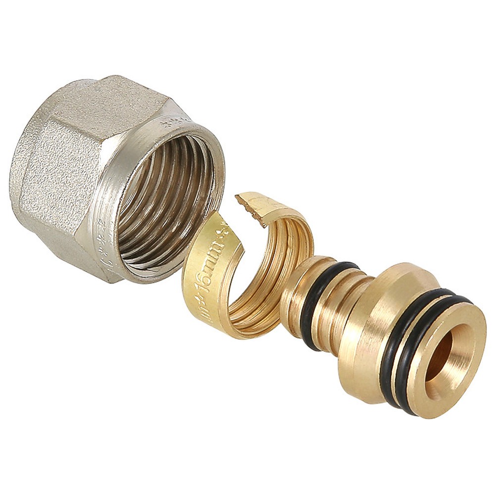 Фитинг обжимной Valtec Евроконус для труб PEX и PEX-AL-PEX 16x2.0 мм VT.710.N.1620