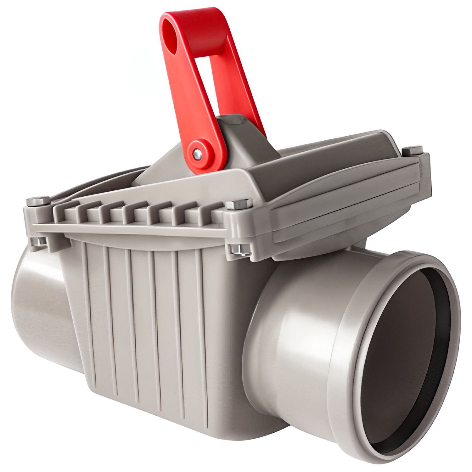 Клапан обратный канализационный Valfex ПП 110 мм серый 10109110