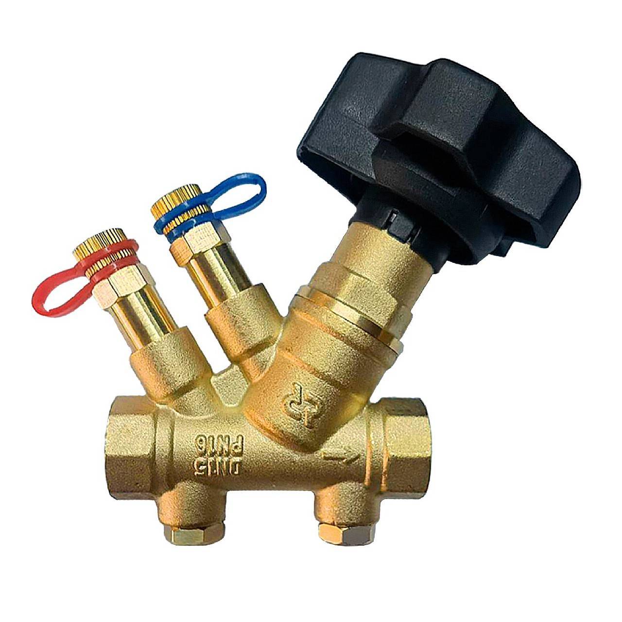 Клапан балансировочный Ридан MVT-R DN 25 PN 20 ручной муфтовый с дренажем НС-1514778