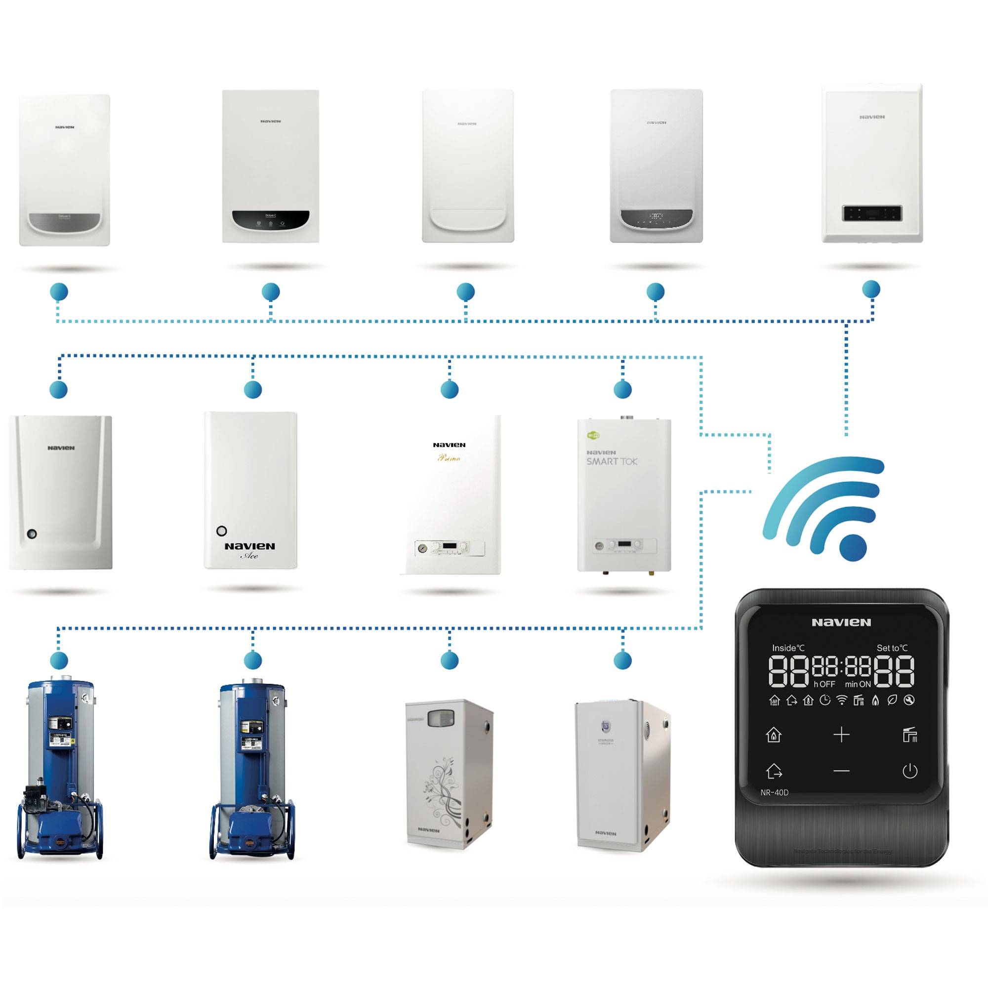 Пульт управления выносной Navien NR-40D Wi-Fi