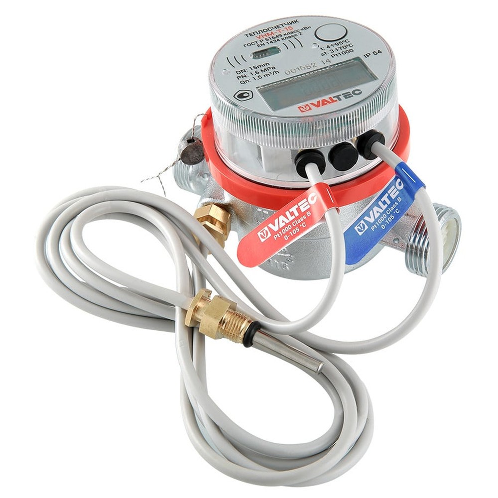 Теплосчетчик квартирный VALTEC VHM-T-20/2,5-П Ду 20 2.5 м3/ч подающий 1675707