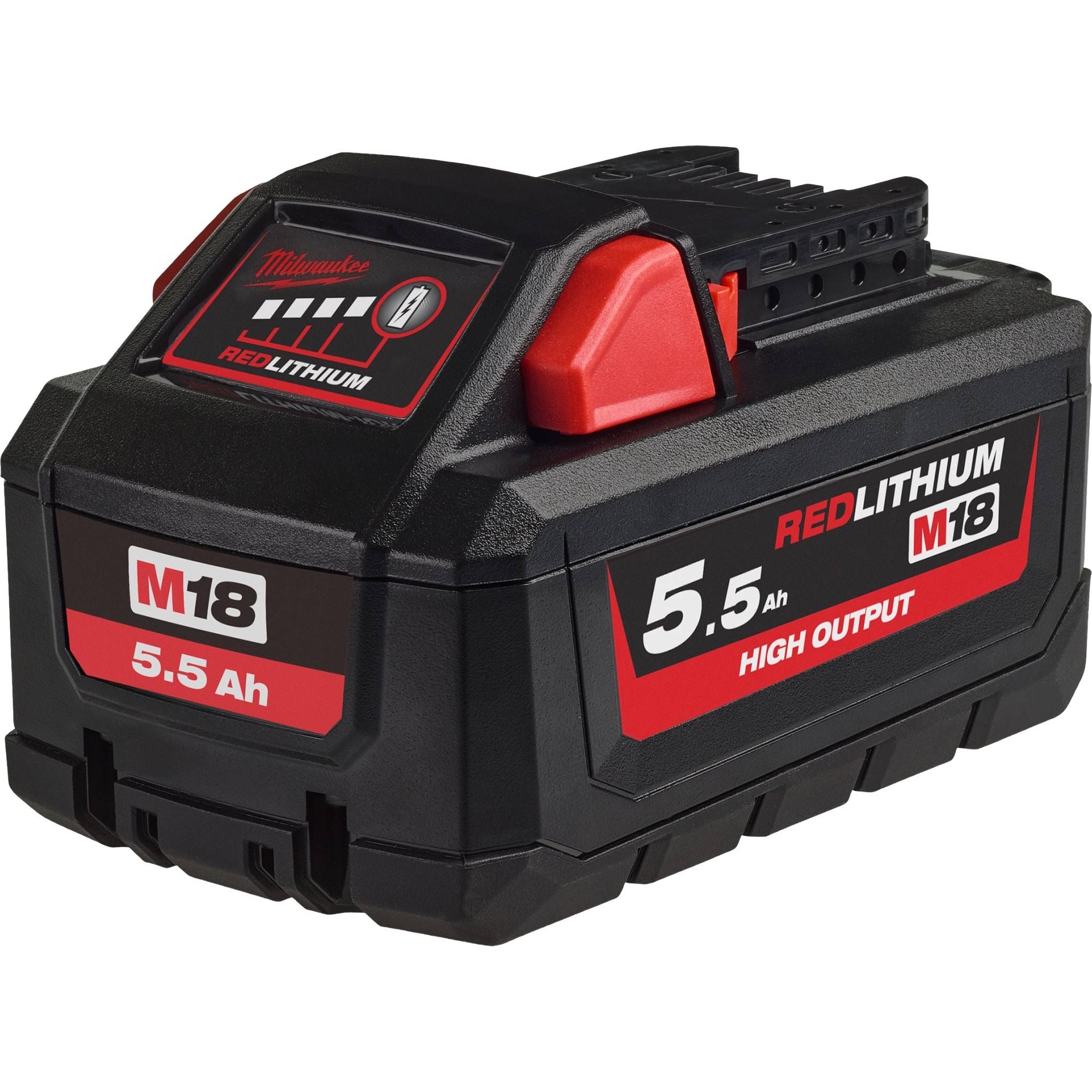 Аккумулятор Milwaukee M18 HB5.5 High Output Li-Ion 18 В 5.5 Ач 4932471069