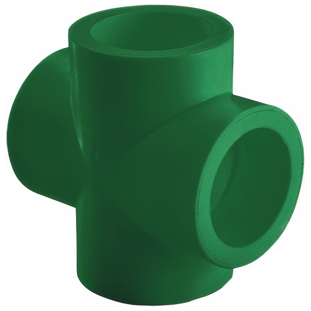 Крестовина полипропиленовая AntiFire D32 мм Green 033950
