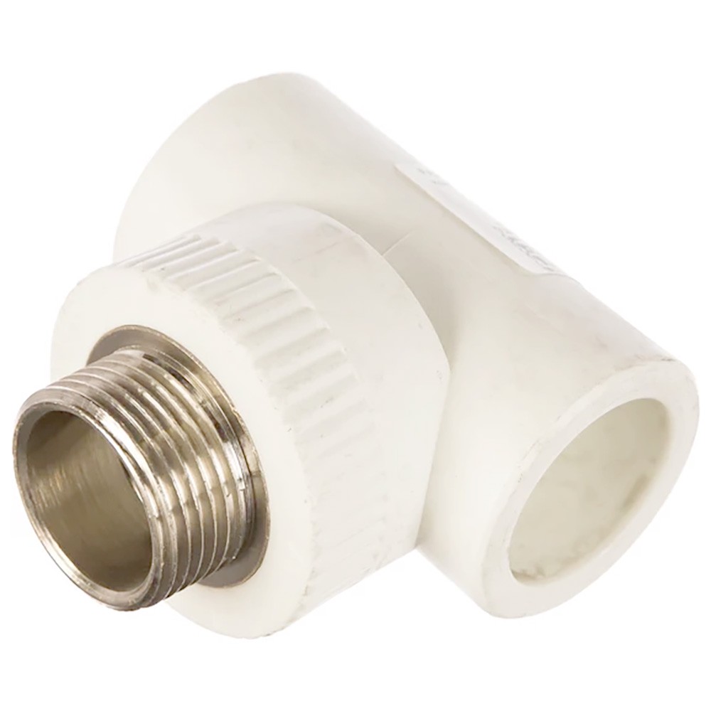 Тройник комбинированный полипропиленовый PRO AQUA PPR 32x1 НР белый 1654872