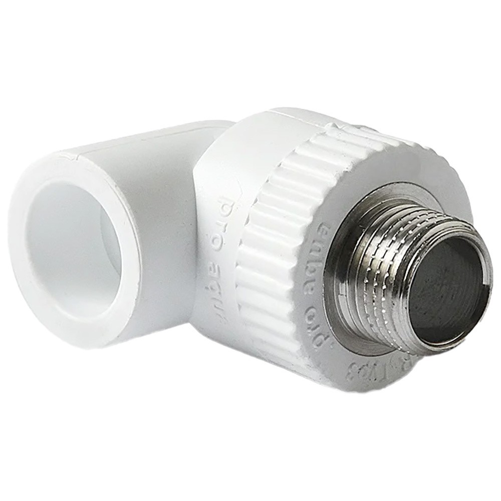 Угольник комбинированный полипропиленовый PRO AQUA 32x1/2 НР белый 1655481