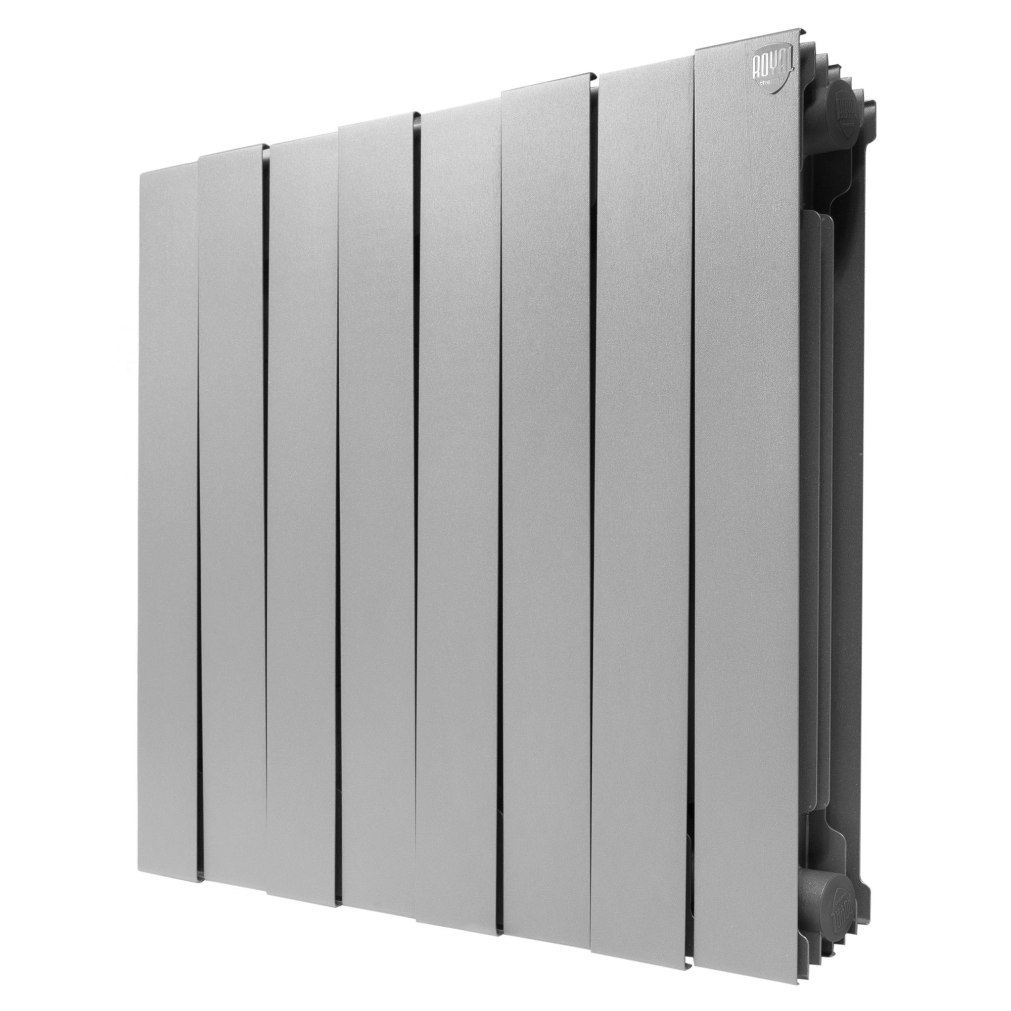 Радиатор биметаллический Royal Thermo PianoForte 500 8 секций цвет Silver Satin RTPSS50008