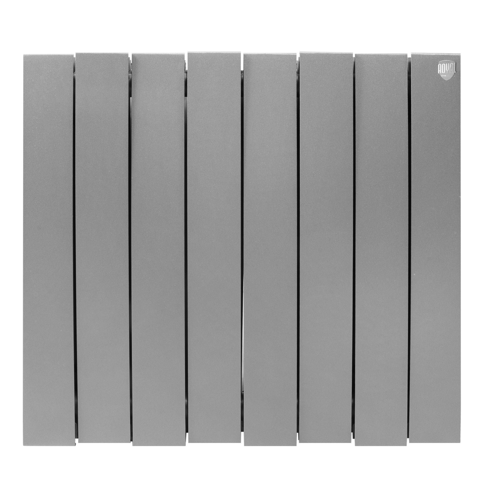 Радиатор биметаллический Royal Thermo PianoForte 500 8 секций цвет Silver Satin RTPSS50008