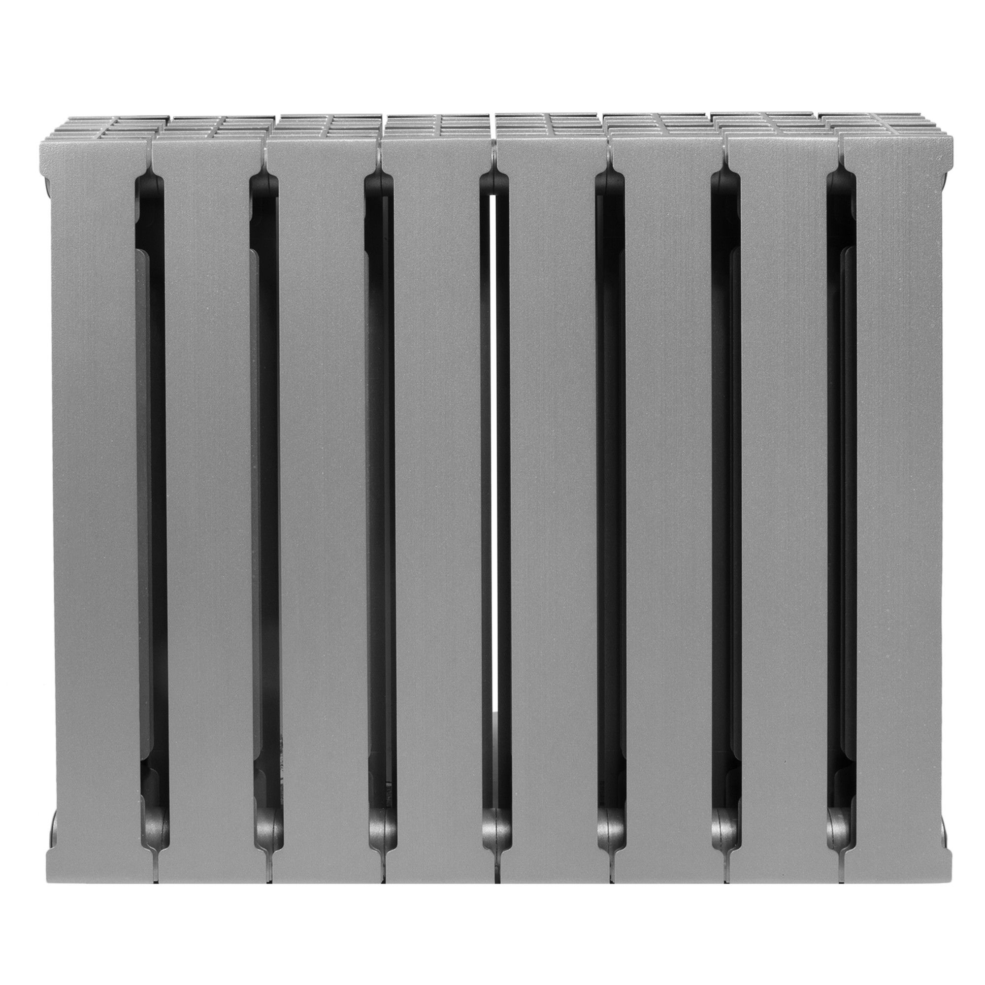 Радиатор биметаллический Royal Thermo PianoForte 500 8 секций цвет Silver Satin RTPSS50008